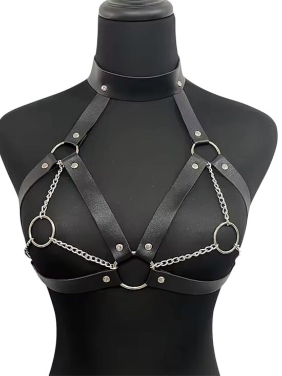 The Unbranded Brand Accessories - Women Bondage Body Lingerie Goth Crop Top Harness